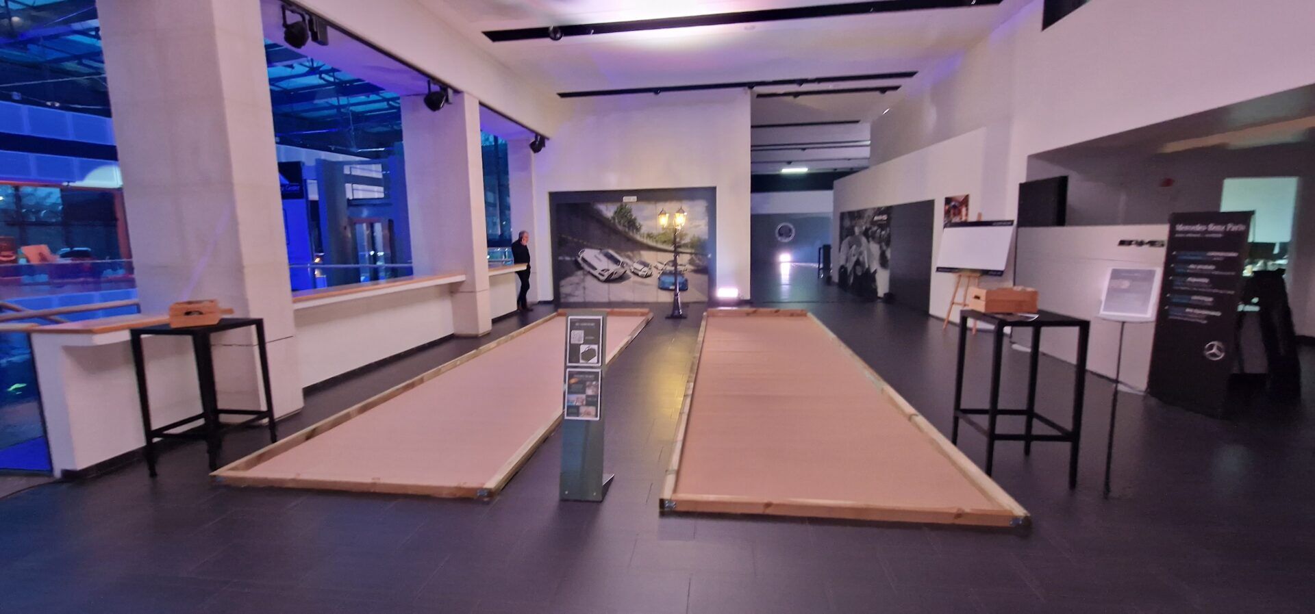 deux terrains de pétanque éphémère installé pour un team building en entreprise
